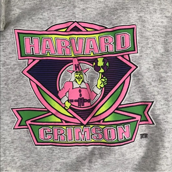 Vintage Harvard Crimson Wizard Crew Sweatshirt - Picture 5 of 7